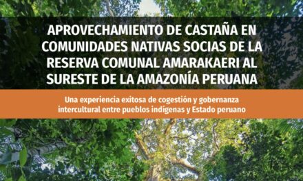Aprovechamiento de castaña en comunidades nativas socias de la Reserva Comunal Amarakaeri al sureste de la Amazonía peruana
