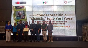Sabio indígena del pueblo Harakbut es reconocido como Personalidad Meritoria de la Cultura