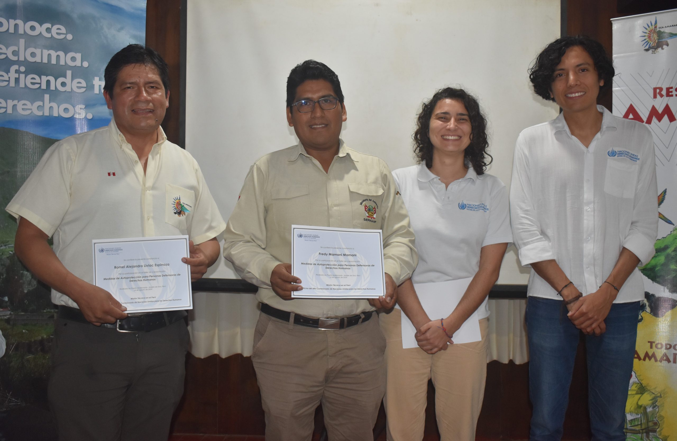 El taller fue desarrollado por la Misión Técnica en el Perú de la Oficina del Alto Comisionado de las Naciones Unidas para los Derechos Humanos.