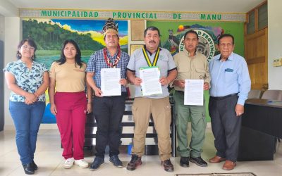 ECA Amarakaeri y Municipalidad Provincial del Manu suscriben convenio de cooperación interinstitucional
